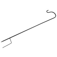 8 Stück Verstellbare Shepherd Crook Hooks, Girlandenstange mit Sockel, Gartenrandhaken für Lichterketten, Blumenball, Pflanze