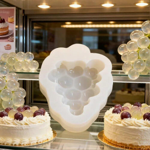 3D Silicone Grape Mold for Soap, Candles, Chocolate, Cake Decorating, Dishwasher Safe 2