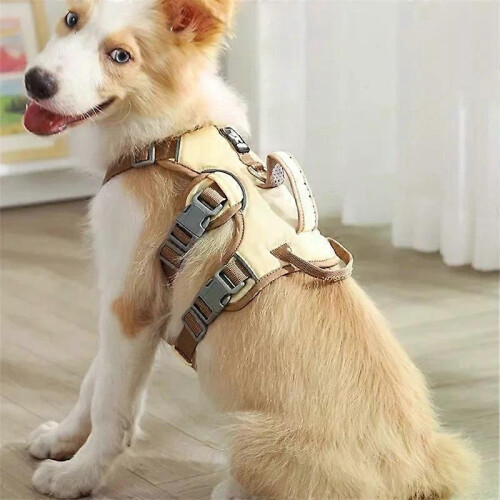 Dog Harness Vest Reflective Adjustable Quick Release Chest Strap for Walking 1