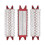 3-Pack Compatible with Vileda Ultramax Spray Mop Machine Washable Microfiber Replacement Pads Red White 1