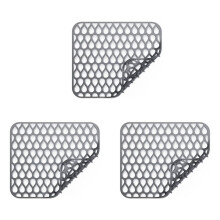 Protezioni per Lavello nel Silicone per Cucina, Griglia per Tappetino Antiscivolo Pieghevole per Lavello nel Porcellana nel Acciaio Inossidabile 3