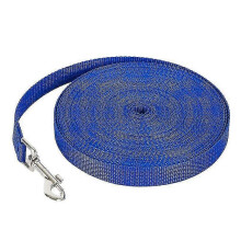 Nylon Dog Leash 2cm Wide 3m Long Blue Color Pet Lead for Walking