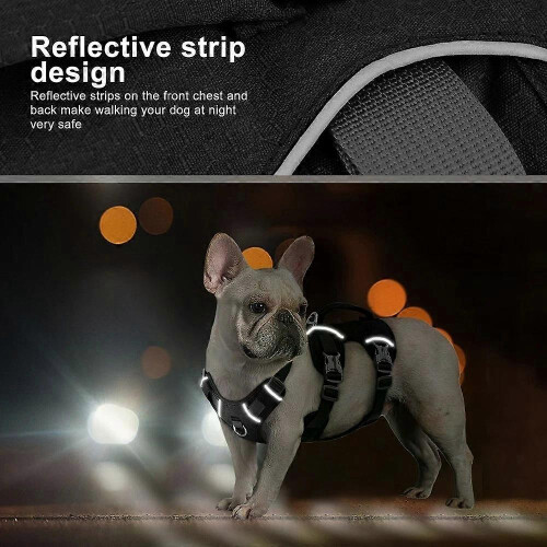 Escape Proof Dog Harness No Pull Reflective Vest with Handle for Small Medium XS 1