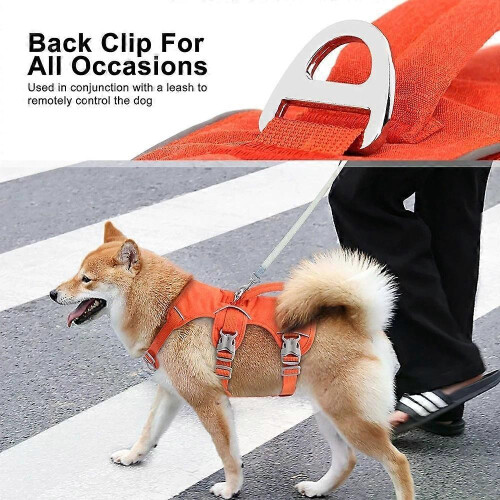 Escape Proof Dog Harness No Pull Reflective Vest with Handle for Small Medium XS 2
