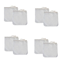 8 Pack Biologische Herbruikbare Koude Koffie Brouwen Filters Zak, 12 Inch Wijn Brouwen Filters Milieuvriendelijke Mesh Katoen Filter