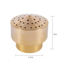 Brass Column Fountain Nozzle Fireworks Shape Water Spray Head for Garden Pond