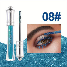 (Matches the image) Glitter Flash Mascara Shimmering Diamond Sparkle Mascara,Waterproof,Smudge-Proof, Long Lasting Volumizing Eye Makeup