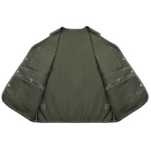 (4XL, Army Green) Men"s Outdoor Vest Leisure Jacket Lightweight Vest With Zip Many Pockets