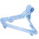 Windproof Laundry Hangers Heavy-Duty Plastic with Clips 5-Pack Sky Blue 1