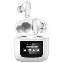 (Gold, Multicolor) YW05 In-Ear Bluetooth Headset HiFi Sound ENC Wireless Earphone with Touch Screen Charging Bin - Gold