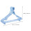 Windproof Laundry Hangers Heavy-Duty Plastic with Clips 5-Pack Sky Blue 2