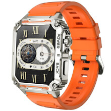 (Orange, Multicolor) P3 Heart Rate Monitor Bluetooth Call Sports Smart Watch with Colorful Breathing Light - Orange