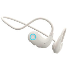 (White, Multicolor) hi76 Open Ear Air Conduction Headphones ENC Noise Reduction Sports Bluetooth Earphones - White