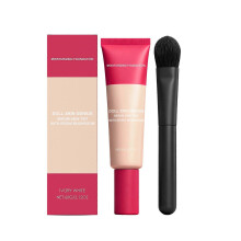 60g*1, brush*1 Ivory White Moisturizing Foundation Cream: Natural, adherent, moisturizing, brightening, matte, and sheer; suitable for oily and dry sk