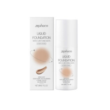 Skincare foundation, moisturizing, natural, lightweight, adheres well to the skin, and provides a clear, hydrating base.