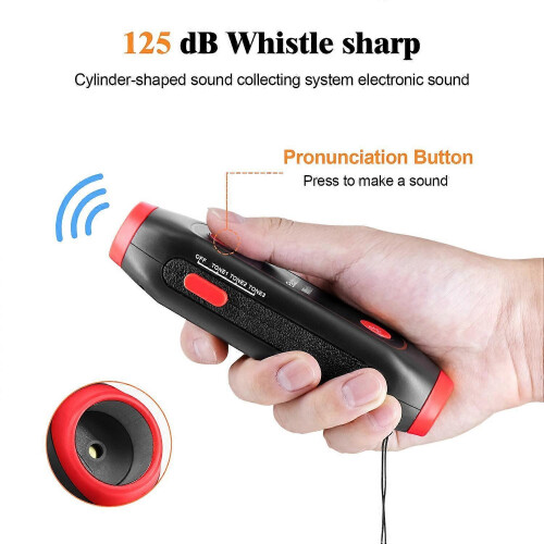 (Red, Multicolor) Safety Whistle Lantern Referees Electronic Whistle SOS Light Flashlight Emergency Camping Lamp Instr 1
