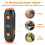 (Orange, Multicolor) Safety Whistle Lantern Referees Electronic Whistle SOS Light Flashlight Emergency Camping Lamp Instr 4