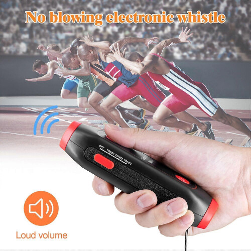 (Red, Multicolor) Safety Whistle Lantern Referees Electronic Whistle SOS Light Flashlight Emergency Camping Lamp Instr 2