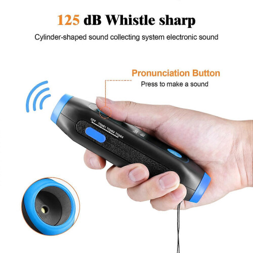(Blue, Multicolor) Safety Whistle Lantern Referees Electronic Whistle SOS Light Flashlight Emergency Camping Lamp Instr 1