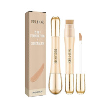 Double Head Concealer Makeup Moisturizing Natural Brightening Concealer Spot Pockmarks Moisturizing Double Head Concealer -7Ml