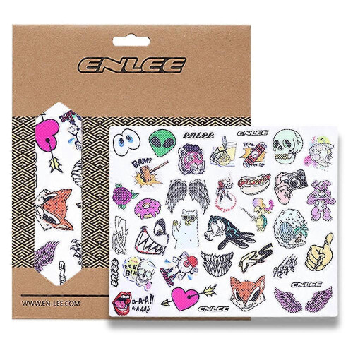ENLEE RS2319 Bicycle Helmet Personalized Creative Stickers PVC Decorative Decals