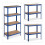 Opbergplank met 4 planken blauw 6