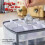 64 Christmas Bauble Storage Bag - Grey 8