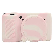 (Misty Pink, Multicolor) For Ricoh GR IIIx GR III Camera Cover Anti-Scratch Silicone Protective Case - Smoky Pink