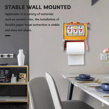 Creative Slot Machine Toilet Roll Holder, Bathroom Tissue Dispenser, Space-Saving Stainless Steel