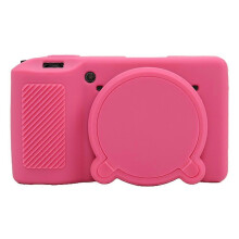 (Rose, Multicolor) For Ricoh GR IIIx GR III Camera Cover Anti-Scratch Silicone Protective Case - Smoky Pink