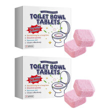 Automatic Toilet Bowl Cleaner Bathroom Cleaner Tablets Concentrated 12Pcs Long Lasting Bowl Cleaners Descaling