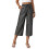 Damenhose, elastische Taille, lässige-Dunkelgrau S 1