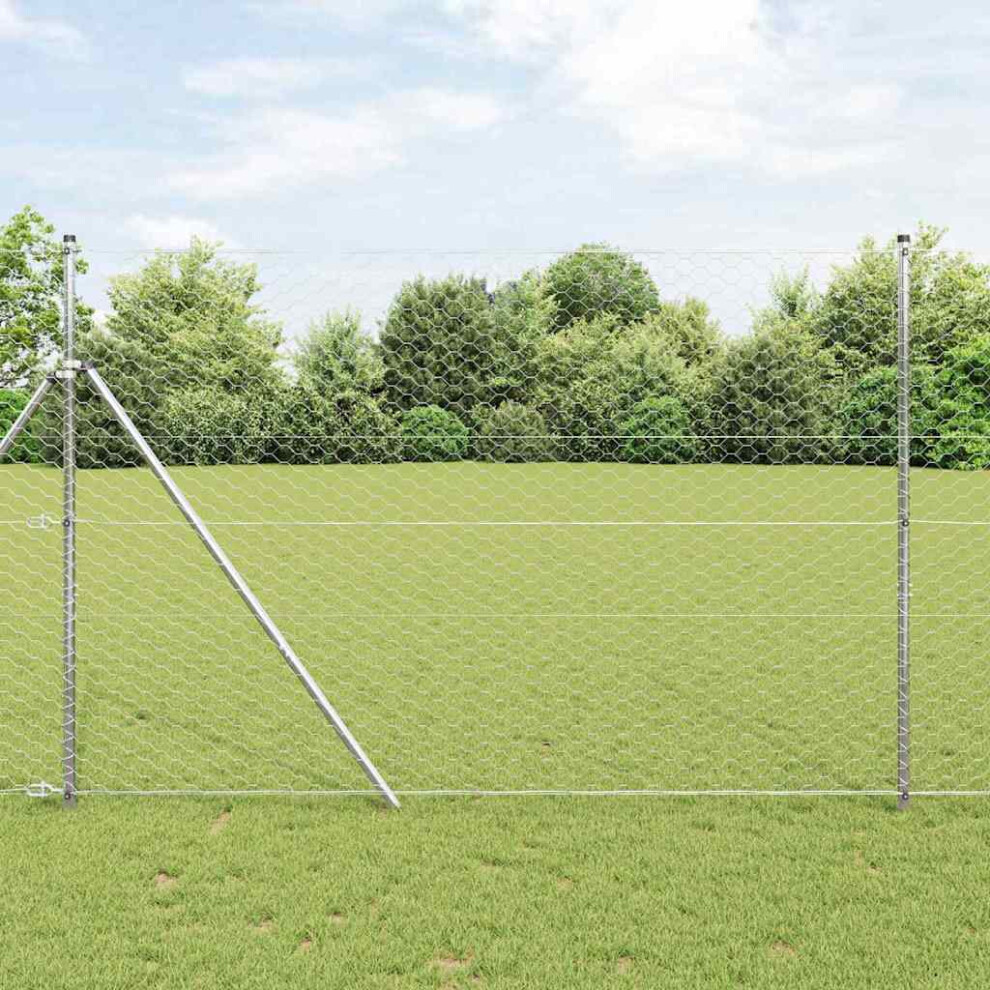 Vidaxl Ground Fix Welded Wire Fence 100 X 1.5 M (W X H)