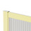 Living And Home Fixed Framed Over Bath Shower Screen in Gold 4
