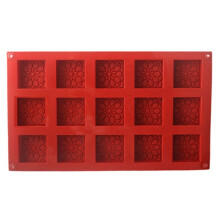 Molde de Bolo de Mousse de Silicone, Moldes para Assar Tortas, Decoração de Bolo, Molde de Mousse Doce, Quadrado