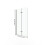 Living And Home 180 Degree Rotation 2-Section Hinged Over Bath Shower Screen 7