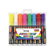 8Pcs Erasable Fluorescent Marker 4.5mm Or 8mm Tip Water-8mm