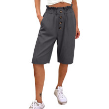 Linen Pants Women Linen Pants Lightweight Pants-Dark Grey M