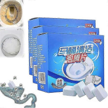 3pcs Toilet Cleaning Tablets, Automatic Long-Lasting, Active Oxygen for Decontamination & Deodorization, Safe for Toilet & Pipes