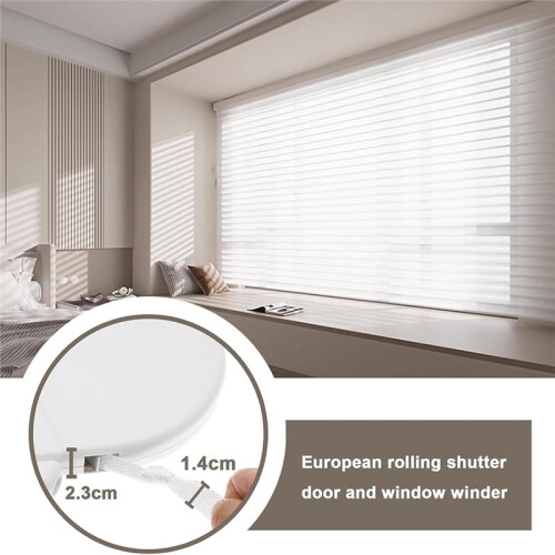 Roller Shutter Belt Organizer Belt Guide Roller Shutter Window Winder Fit for Standard Size Roller Blinds(14mm X5m) 1