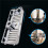 2X Lifting Shower Shelf Rectangle Detachable Storage Tray Rack Plastic Holder Kitchen Bathroom Accessories(25mm) 5