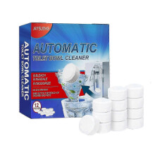 Toilet Cleaning Tablets, 12pcs 1BOX Effervescent Odor & Stain Remover with Peppermint Extract