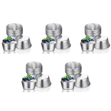 60 Pieces Individual Molds Pudding Molds Cups Chocolate Molten Pans Non-Stick Cupcake Cake Cookie Pudding Mold