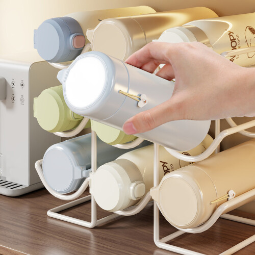 No Assembly Needed Iron Cup Holder Organizers-White third floor 2