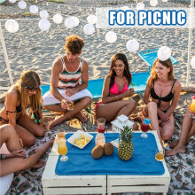 2 Pcs Reusable Freezable Ice Mat for Buffet Table Chilled Serving Tray Party 19.69 X 15.75 Inches Cooling Trays