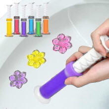 Toilet Bowl Cleaner Gel Stamps 66 Pcs - Long-Lasting Bathroom Deodorizer with Floral Fragrance