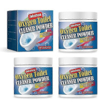 3x Toilet Foam Cleaning Powder Foaming Odour Stain Limescale Remover