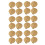 24Pack Champagne Drawer Pulls,2.5 Inch Half Moon Cabinet Drawer Pulls Kitchen Handles, Modern Cabinet Hardware Pulls 1