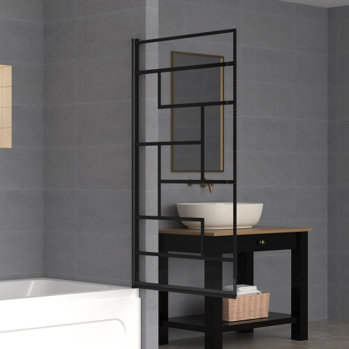 Living And Home 180 Degree Rotation Over Bath Shower Screen 2
