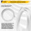 Flexible Bendable Ceiling Curtain Track, Ceiling Mount for Curtain Rail, Room Divider Ceiling Track for Curtains 9.8FT 4